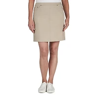 Hearts Of Palm Womens Petite Mid Rise A-Line Skirt