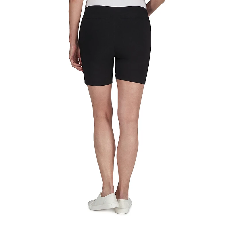 Hearts Of Palm Womens Mid Rise Petite Pull-On Short
