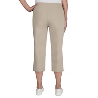 Hearts Of Palm Womens Straight Mid Rise Capri Pant