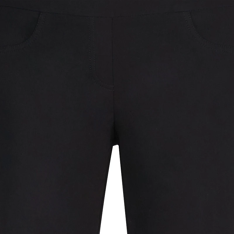 Hearts Of Palm Womens Petite Straight Mid Rise Capri Pant