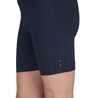 Hearts Of Palm Womens Mid Rise Petite Pull-On Short
