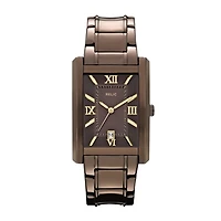 Relic® Allen Mens Rectangular Brown Dial Watch ZR77242