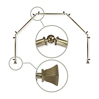 Rod Desyne Trumpet -Sided Bay Window