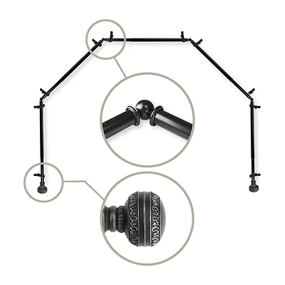 Rod Desyne Ornament 5-Sided Bay Window