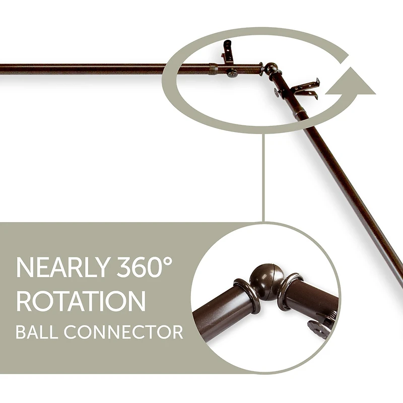Rod Desyne Ornament 5-Sided Bay Window Rod