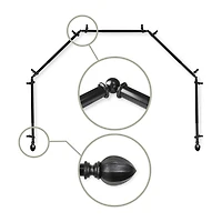 Rod Desyne Garnet 5-Sided Bay Window
