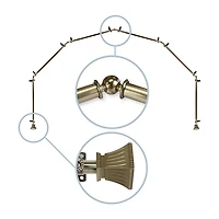 Rod Desyne Trumpet 6-Sided Bay Window