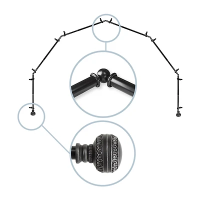 Rod Desyne Ornament 6-Sided Bay Window
