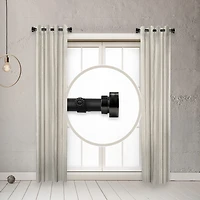 Rod Desyne (Set Of 2) Basic Side 1 Adjustable Curtain