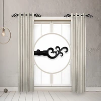 Rod Desyne (Set Of 2) Madeline Side 1 Adjustable Curtain
