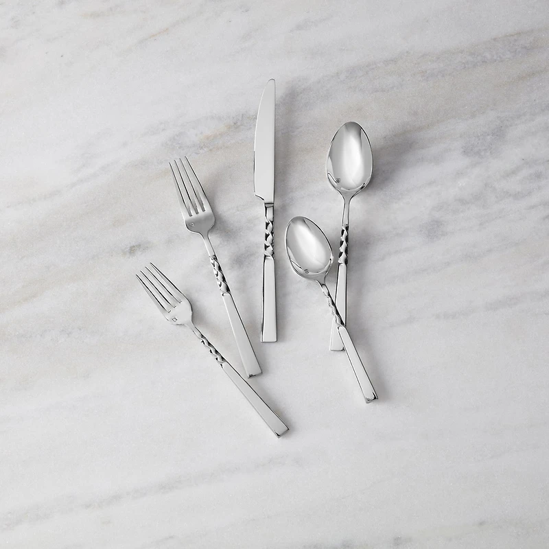 Fortessa Wrought 20-pc. 18/10 Stainless Steel Flatware Set