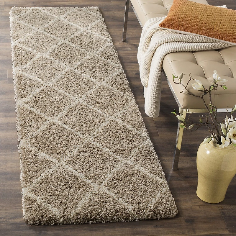 Safavieh Hudson Shag Collection Salome Geometric Runner Rug
