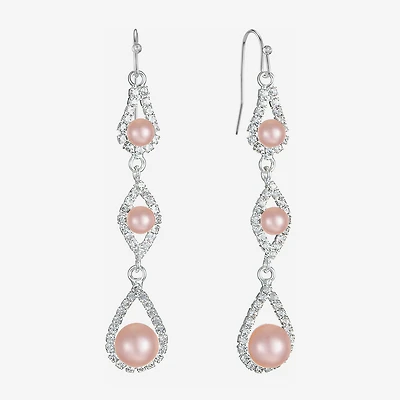 Monet Jewelry Timeless Womens Simulated Pearl Drop Earrings