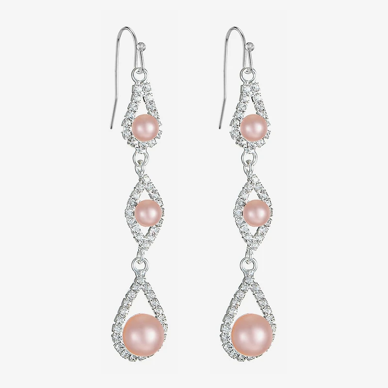 Monet Jewelry Timeless Womens Simulated Pearl Drop Earrings