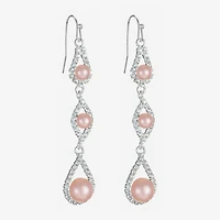 Monet Jewelry Timeless Womens Simulated Pearl Drop Earrings