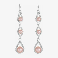 Monet Jewelry Timeless Womens Simulated Pearl Drop Earrings