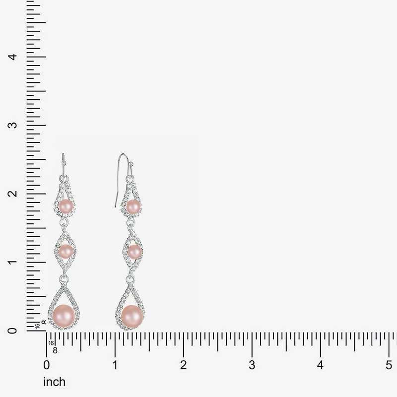 Monet Jewelry Timeless Womens Simulated Pearl Drop Earrings