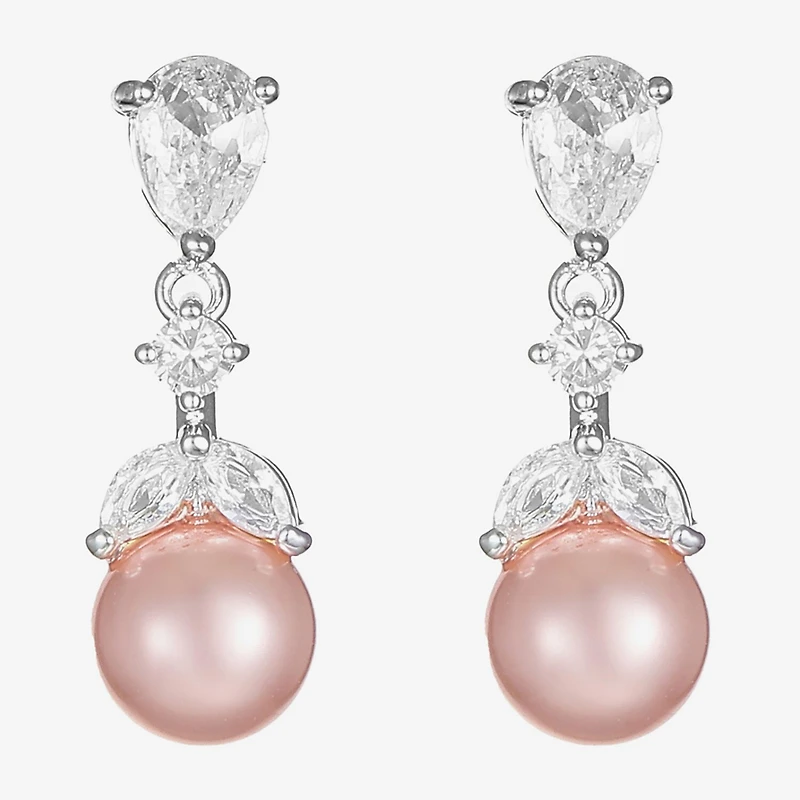 Monet Jewelry Timeless Womens Simulated Pearl Hypoallergenic Drop Earrings