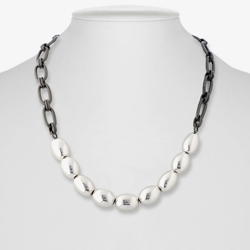 Liz Claiborne Two Tone Womens 17 Inch Collar Necklace