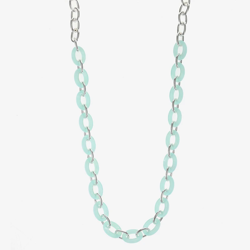 Liz Claiborne Womens 17 Inch Link Necklace