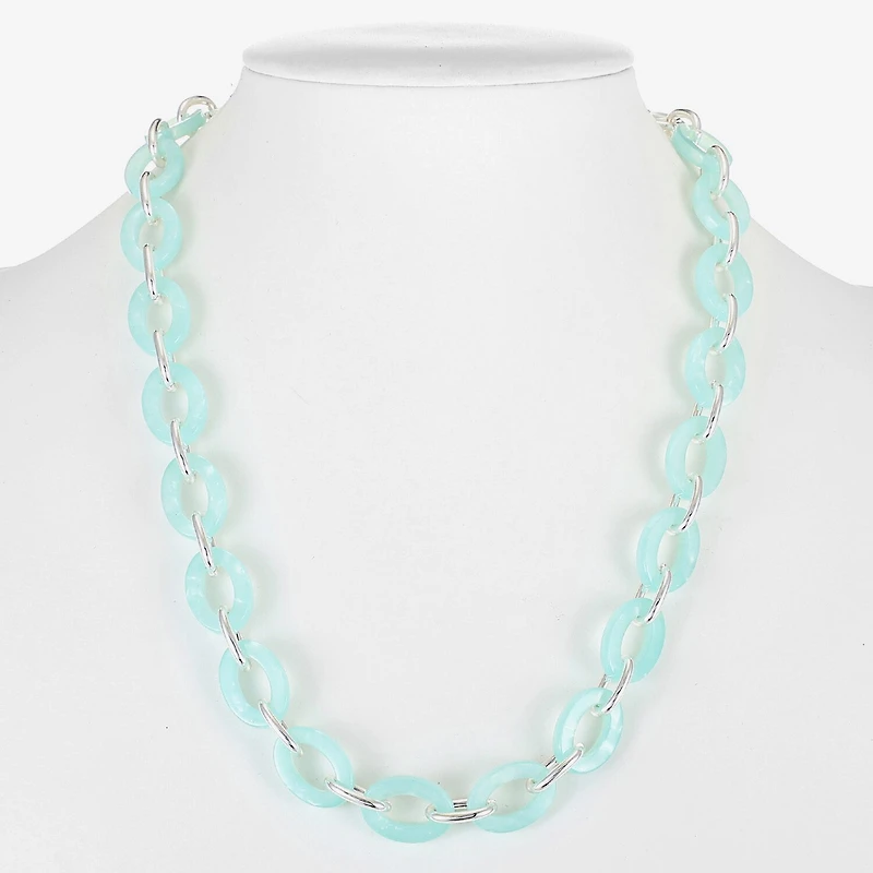 Liz Claiborne Womens 17 Inch Link Necklace