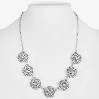 Monet Jewelry Timeless Rose Womens 17 Inch Collar Necklace