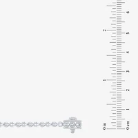 Floating Diamonds (F / Vs2) Womens 5 CT. T.W. Lab Grown White Diamond 14K Gold 7.25 Inch Tennis Bracelet