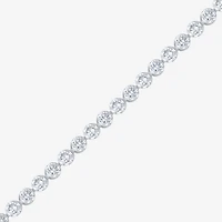 Floating Diamonds (F / Vs2) Womens 5 CT. T.W. Lab Grown White Diamond 14K Gold 7.25 Inch Tennis Bracelet