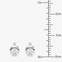 Floating Diamonds (F / Vs2) 1/2 CT. T.W. Lab Grown White Diamond 14K Gold 4.2mm Round Stud Earrings