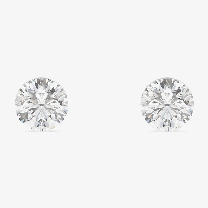 Floating Diamonds (F / Vs2) 1/2 CT. T.W. Lab Grown White Diamond 14K Gold 4.2mm Round Stud Earrings