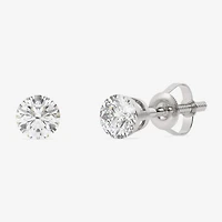 Floating Diamonds (F / Vs2) 1 CT. T.W. Lab Grown White Diamond 14K Gold 5.4mm Round Stud Earrings