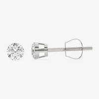 Floating Diamonds (F / Vs2) 1 CT. T.W. Lab Grown White Diamond 14K Gold 5.4mm Round Stud Earrings