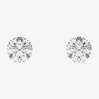 Floating Diamonds (F / Vs2) 1 CT. T.W. Lab Grown White Diamond 14K Gold 5.4mm Round Stud Earrings