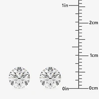 Floating Diamonds (F / Vs2) 2 CT. T.W. Lab Grown White Diamond 14K Gold 6.7mm Round Stud Earrings