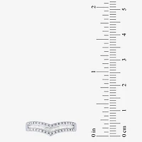 Chevron 1/4 CT.T.W. Natural Diamond 10K Gold Wedding Band