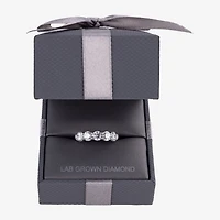 (H-I / I1) Womens 2 CT. T.W. Lab Grown White Diamond 10K Gold 5-Stone Anniversary Band