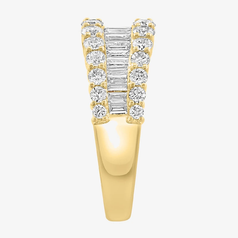 Effy Final Call (G / Si1) Womens 1 1/2 CT. T.W. Lab Grown White Diamond 14K Gold Cocktail Ring