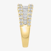 Effy Final Call (G / Si1) Womens 1 1/2 CT. T.W. Lab Grown White Diamond 14K Gold Cocktail Ring