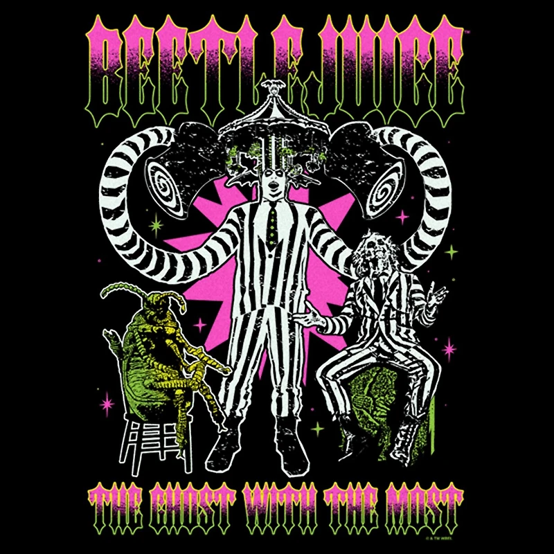 Novelty Mens Crew Neck Long Sleeve Beetlejuice Sweatshirt