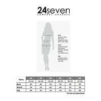 24seven Comfort Apparel Womens Plus Crew Neck Long Sleeve Maxi Dress