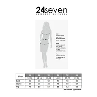24seven Comfort Apparel Womens Plus Maxi Skirt