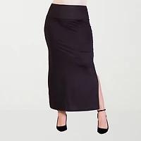 24seven Comfort Apparel Womens Plus Maxi Skirt