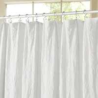 Awesome Home™ Solid Texture Shower Curtain