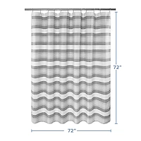 Awesome Home™ Beach Stripe Shower Curtain