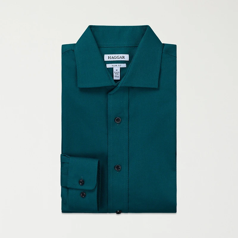 Haggar Premium Comfort Mens Slim Fit Long Sleeve Dress Shirt