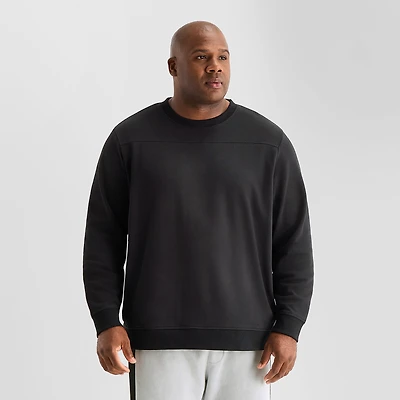 Shaquille O'Neal XLG™ Double Knit Mens Round Neck Long Sleeve Big and Tall Sweatshirt