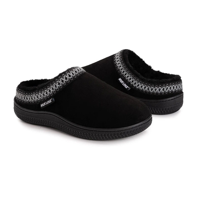Muk Luks Jordi Slipper Womens Memory Foam Slip-On Slippers