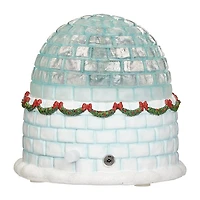 Roman 7"H Lighted Musical Igloo Rotating Characters Christmas Tabletop Decor