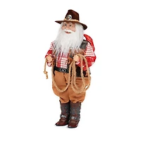 Roman 18"H Cowboy Santa Christmas Tabletop Decor