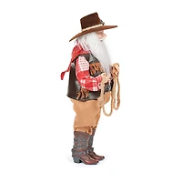 Roman 18"H Cowboy Santa Christmas Tabletop Decor